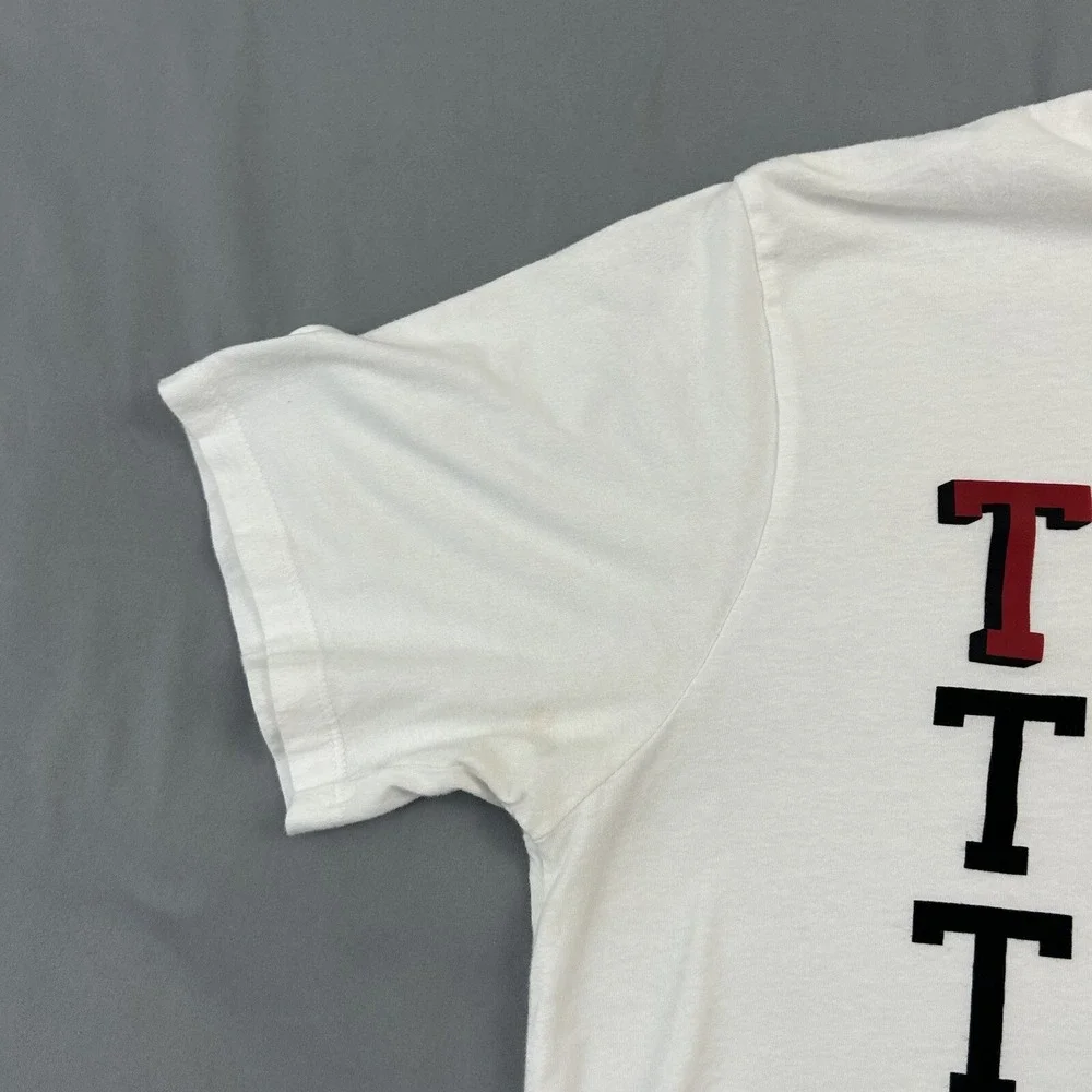 True‎ Religion T-Shirt Men's White Large Cotton Graphic Print Short Sleeve Stack
